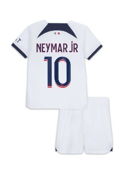 Paris Saint-Germain Neymar Jr #10 Auswärts Trikotsatz für Kinder 2023-24 Kurzarm (+ Kurze Hosen)